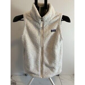 Patagonia Girls' Los Gatos Double Faced Fleece  White Size XL (Size 14)